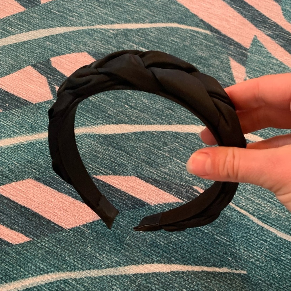 Loft Black Braided Headband